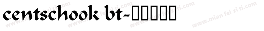 centschook bt字体转换